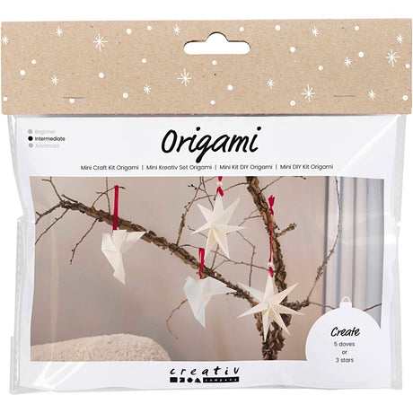 Creativ company https: www.cchobby.nl mini-hobbyset-origami-duiven-sterren-donkerrood-off-white-1-doos