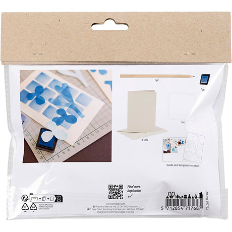 Creativ company http: www.cchobby.nl mini-hobbyset-foam-druk-kaart-met-dessin-wit-off-white-1-doos