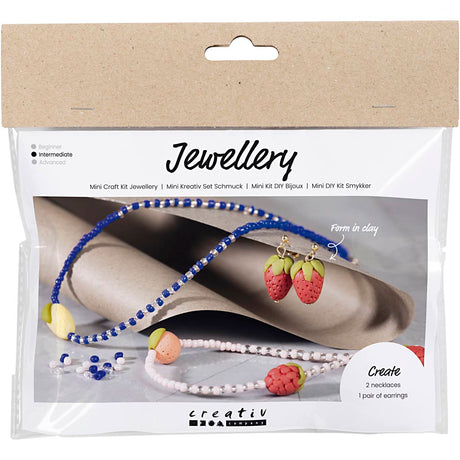 Creativ company http: www.cchobby.nl mini-hobbyset-sieraden-halsketting-en-oorbellen-koningsblauw-1-doos