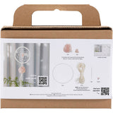 Creativ company http: www.cchobby.nl mini-hobbyset-macrame-dromenvanger-met-rozenkwarts-lichtroze-wit-1-doos