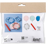 Creativ company http: www.cchobby.nl mini-hobbyset-boetseren-kommen-pastel-blauw-lichtroze-1-doos