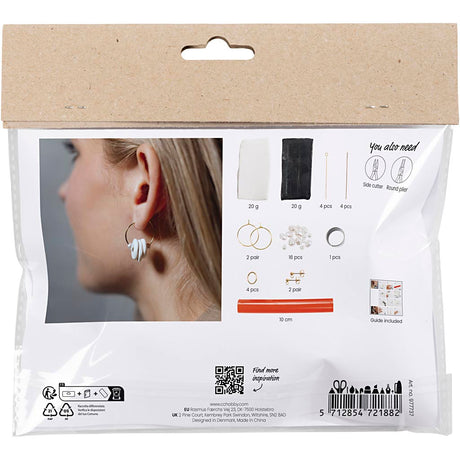 Creativ company https: www.cchobby.nl mini-hobbyset-sieraden-oorbellen-zwart-wit-1-doos
