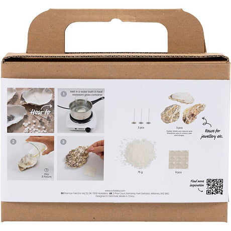 Creativ company https: www.cchobby.nl mini-hobbyset-kaarsen-maken-sojakaarsen-in-oesterschelpen-off-white-1-doos