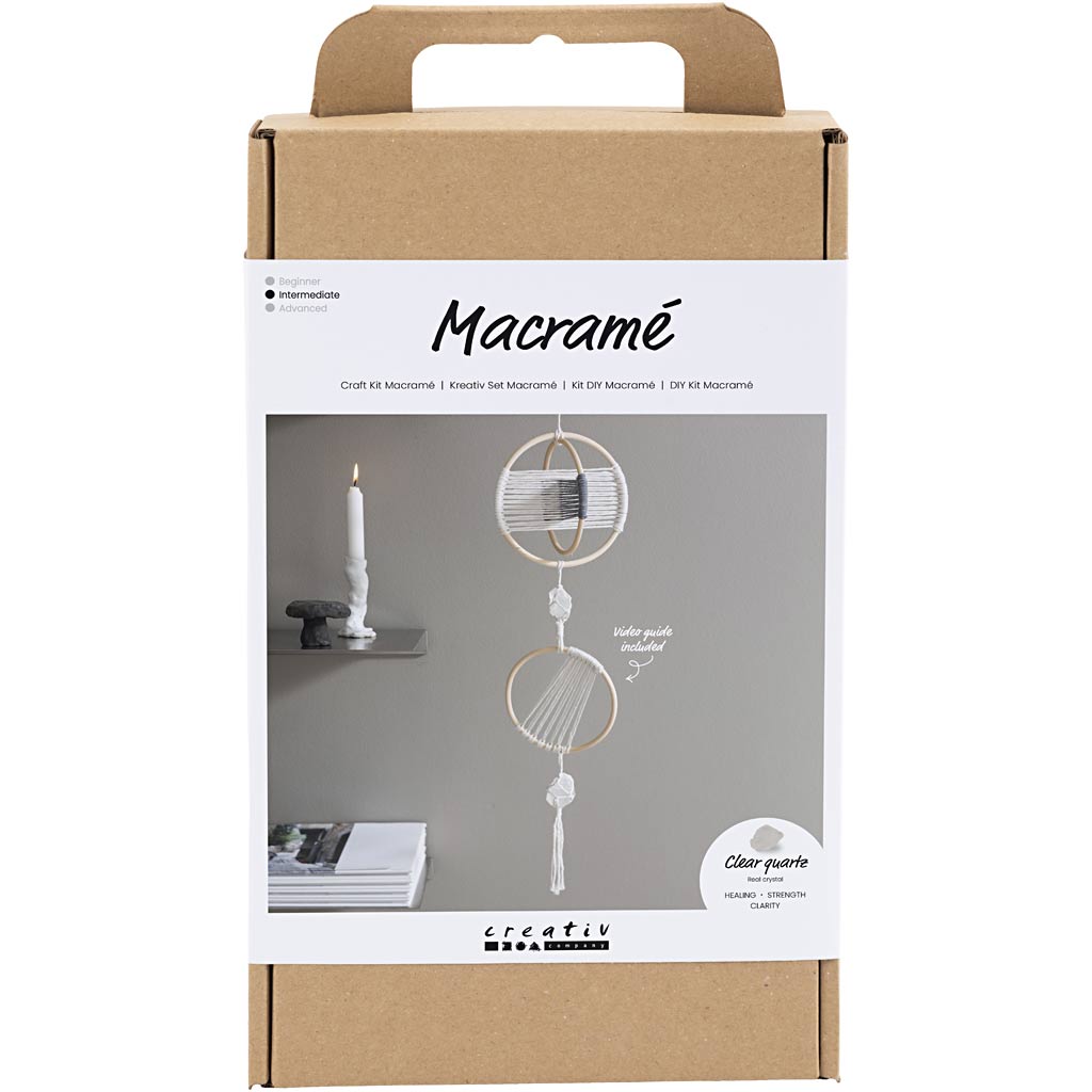 Creativ company http: www.cchobby.nl hobbyset-macrame-mobiel-grijs-off-white-1-doos