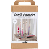 Creativ company https: www.cchobby.nl hobbyset-kaarsen-decoreren-versierde-spitse-kaarsen-wit-1-doos