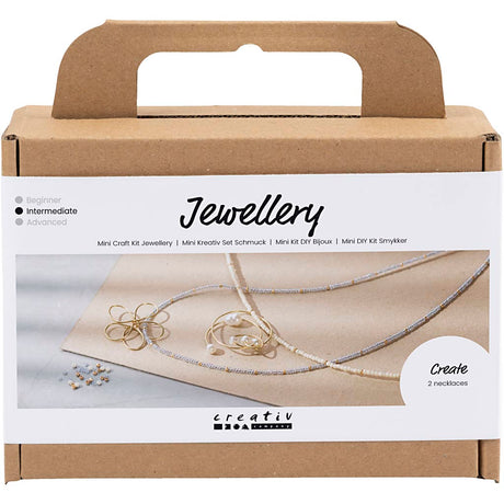 Creativ company http: www.cchobby.nl mini-hobbyset-sieraden-halsketting-met-hanger-met-metaaldraad-verguld-1-doos