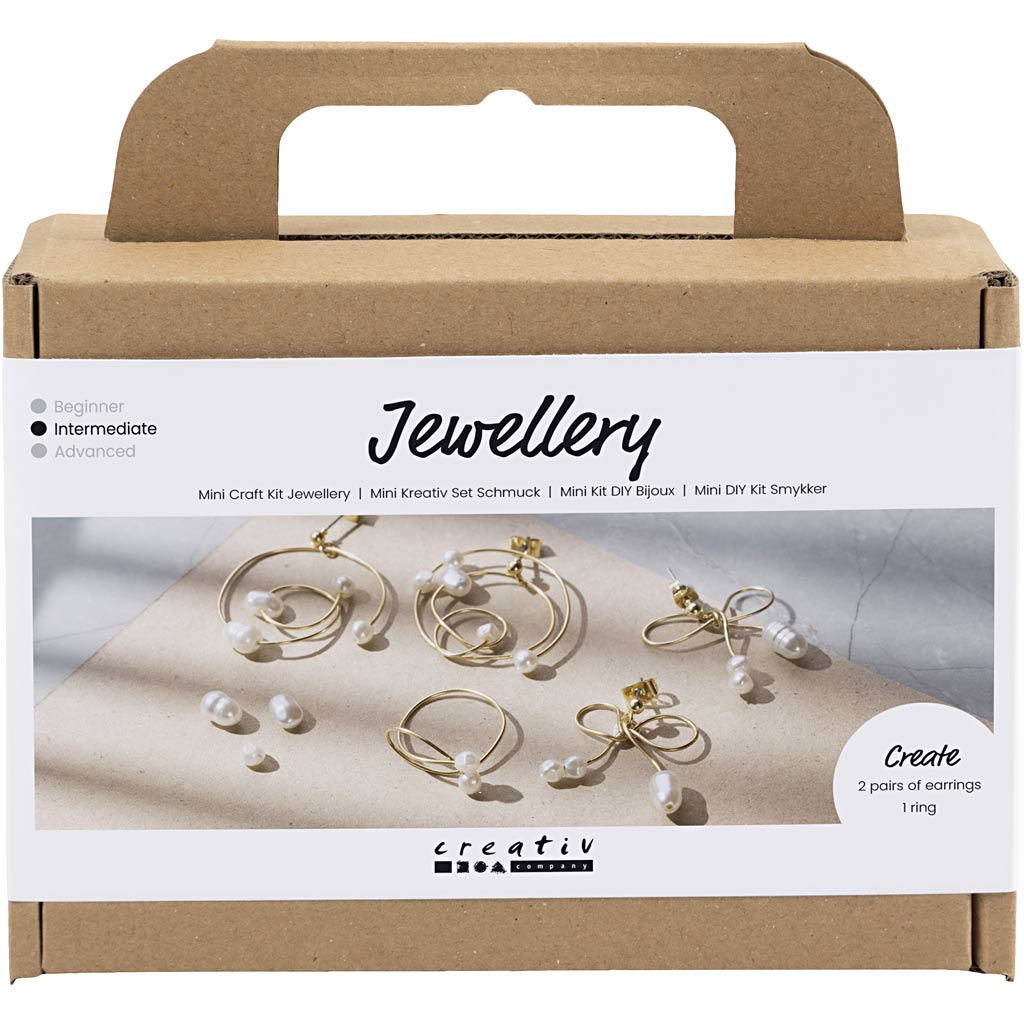 Creativ company cc mini hobbyset sieraden oorbellen van metaaldraad