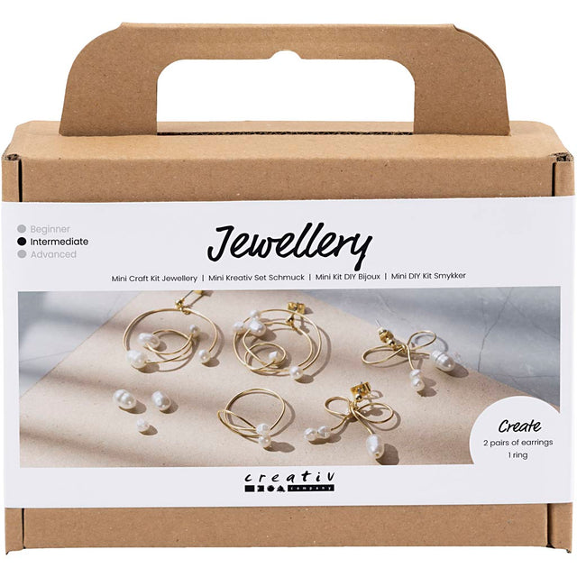Creativ company cc mini hobbyset sieraden oorbellen van metaaldraad