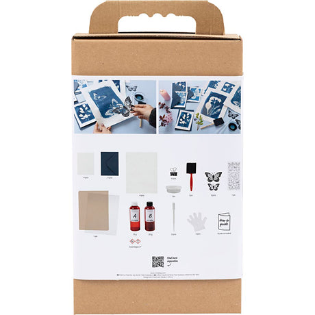 Creativ company http: www.cchobby.nl hobbyset-cyanotypie-blauw-1-doos
