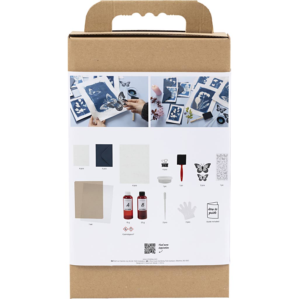 Creativ company hobbyset cyanotypie blauw