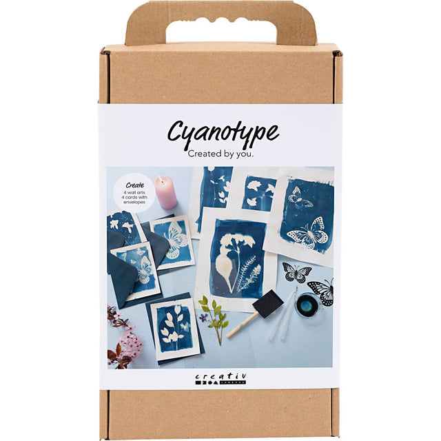 Creativ company hobbyset cyanotypie blauw
