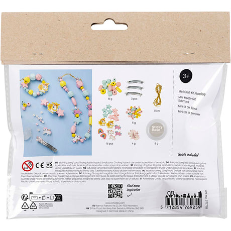 Creativ company http: www.cchobby.nl mini-hobbyset-sieraden-halsketting-armbanden-oorbellen-lichtblauw-lichtrood-geel-1-doos