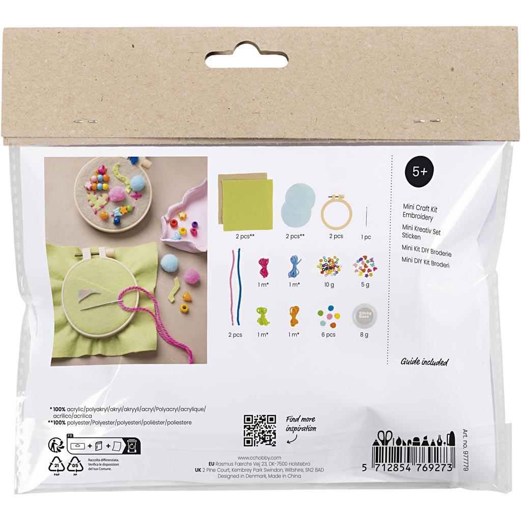 Creativ company http: www.cchobby.nl mini-hobbyset-borduurwerk-fantasie-1-doos
