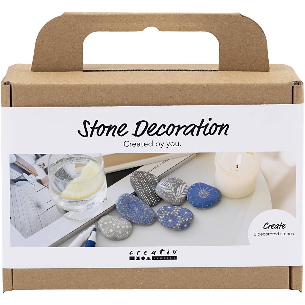 Creativ company http: www.cchobby.nl mini-hobbyset-steendecoratie-blauw-1-doos