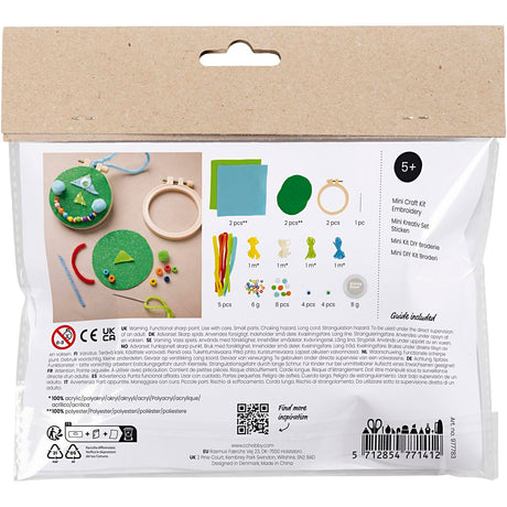 Creativ company http: www.cchobby.nl mini-hobbyset-borduren-gezichtjes-blauw-groen-1-doos