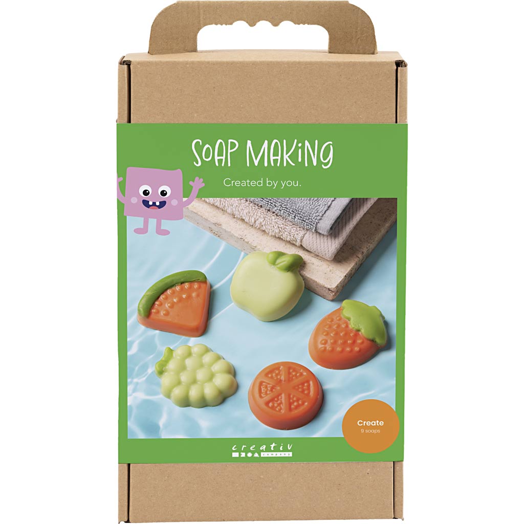 Creativ company hobbyset zeep maken fruit groen en oranje