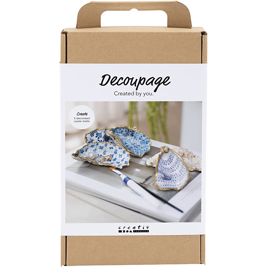 Creativ company http: www.cchobby.nl hobbyset-decoupage-oesterschelpen-blauw-1-doos