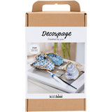 Creativ company hobbyset decoupage oesterschelpen blauw
