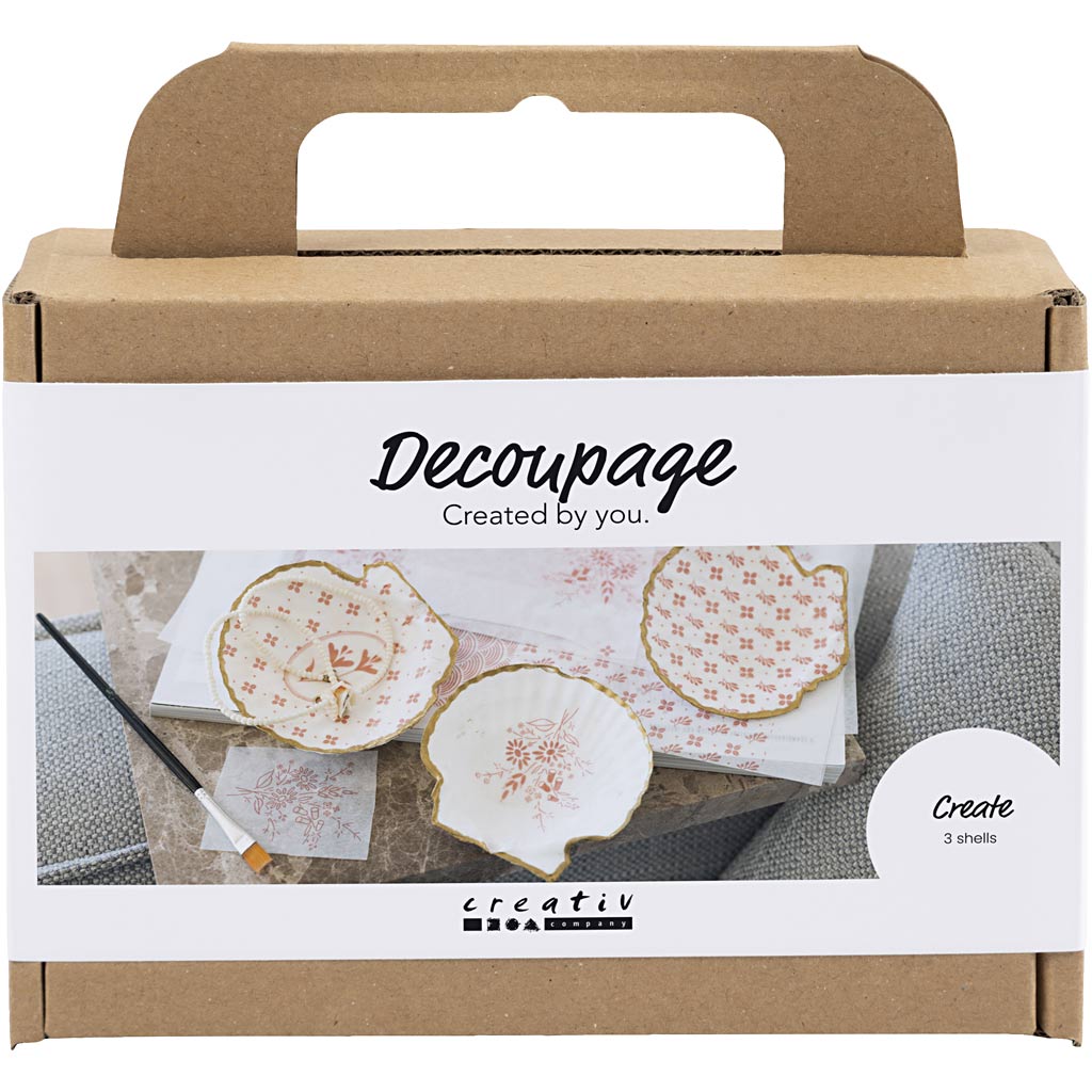 Creativ company http: www.cchobby.nl mini-hobbyset-decoupage-mosselschelpen-lichtroze-1-doos