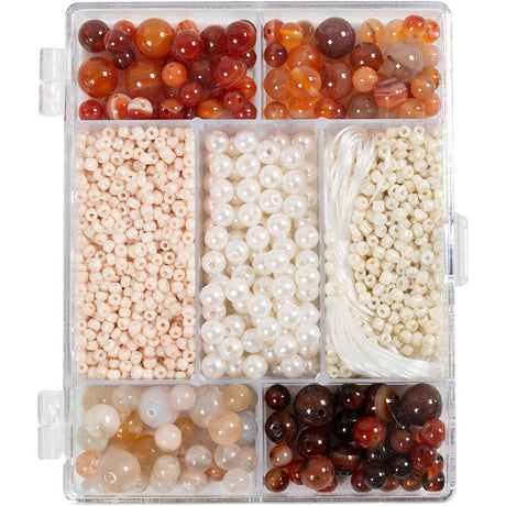 Creativ company cc creatieve box sieraden agaten kralen diverse kleuren