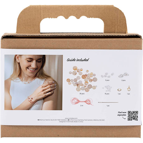 Creativ company http: www.cchobby.nl mini-hobbyset-sieraden-halskettingen-en-armband-roze-1-doos