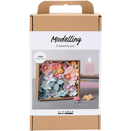 Creativ company hobbyset bloemen boetseren pastelkleuren
