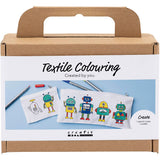 Creativ company http: www.cchobby.nl mini-hobbyset-textieldecoratie-robot-primair-kleuren-1-doos
