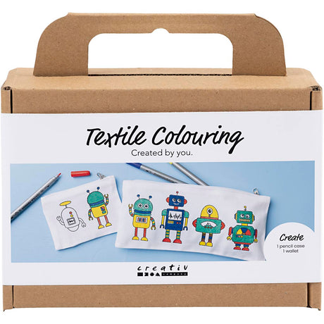 Creativ company http: www.cchobby.nl mini-hobbyset-textieldecoratie-robot-primair-kleuren-1-doos