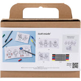 Creativ company http: www.cchobby.nl mini-hobbyset-textieldecoratie-robot-primair-kleuren-1-doos