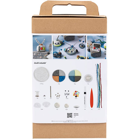 Creativ company http: www.cchobby.nl hobbyset-boetseren-robot-blauw-grijs-rood-verzilverd-1-doos