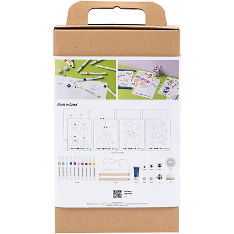 Creativ company http: www.cchobby.nl hobbyset-kleuren-vlinder-en-robot-vrolijke-kleuren-1-doos