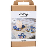 Creativ company http: www.cchobby.nl hobbyset-kintsugi-onderzetter-blauw-goud-lichtrood-wit-1-doos