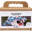 Creativ company mini hobbyset cyanotypie geschenklabels blauw en zilver