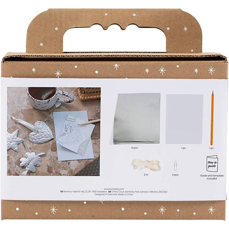Creativ company http: www.cchobby.nl mini-hobbyset-decoratie-kerstdecoratie-silver-metal-1-doos