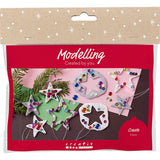Creativ company http: www.cchobby.nl mini-hobbyset-boetseren-sterren-zilver-wit-1-doos