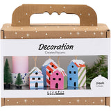 Creativ company http: www.cchobby.nl mini-hobbyset-decoratie-huizen-kleurrijk-1-doos