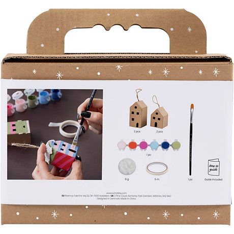 Creativ company http: www.cchobby.nl mini-hobbyset-decoratie-huizen-kleurrijk-1-doos