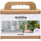 Creativ company http: www.cchobby.nl mini-hobbyset-boetseren-kandelaar-met-schelpen-off-white-1-doos