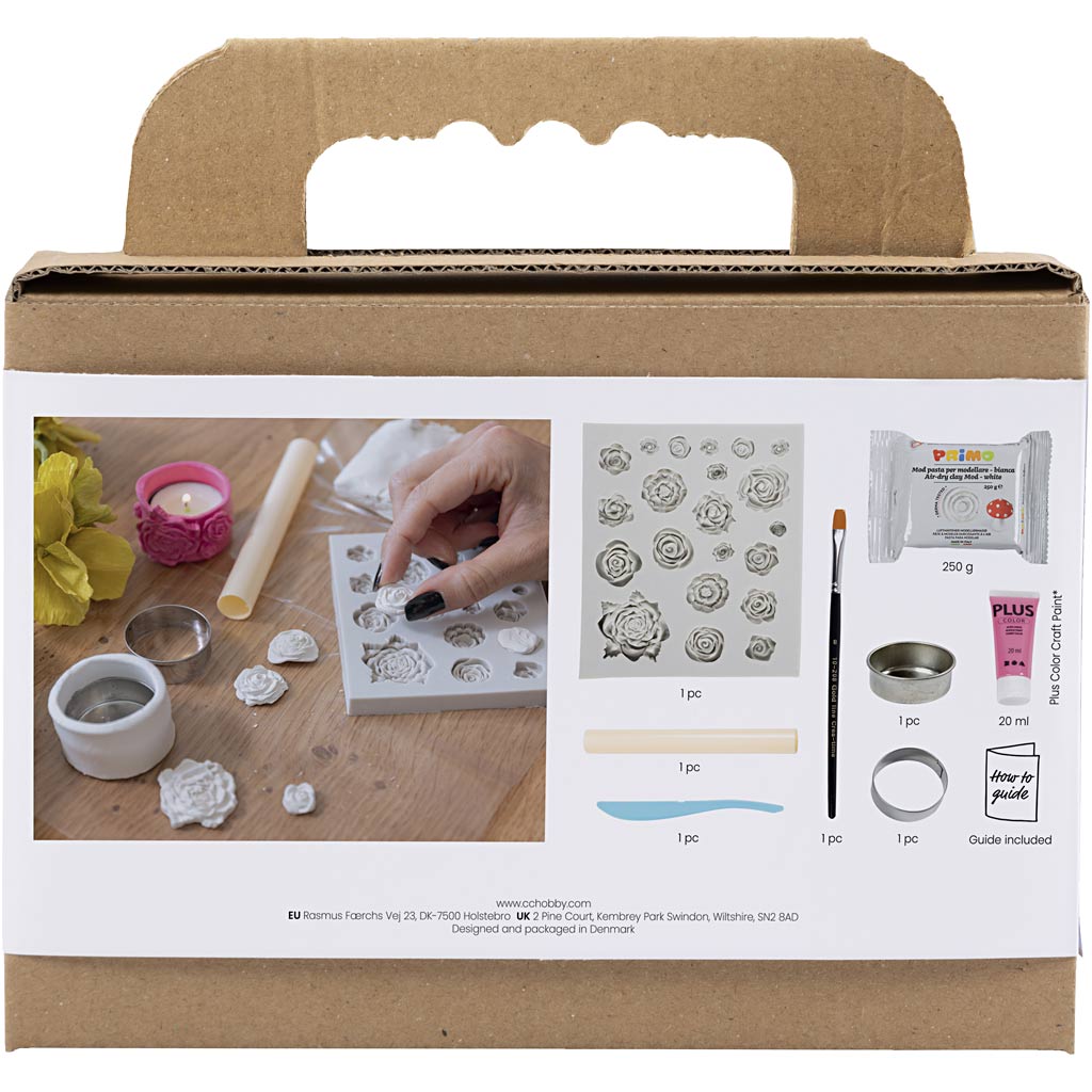 Creativ company mini hobbyset boetseren theelichthouders roze
