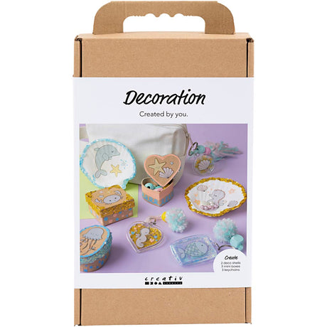 Creativ company http: www.cchobby.nl hobbyset-decoratie-dozen-schelpen-sleutelhangers-pastelkleuren-1-doos