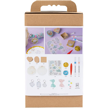 Creativ company http: www.cchobby.nl hobbyset-decoratie-dozen-schelpen-sleutelhangers-pastelkleuren-1-doos