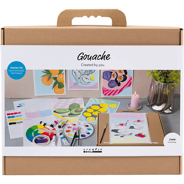 Creativ company starter hobbyset gouache schilderijen