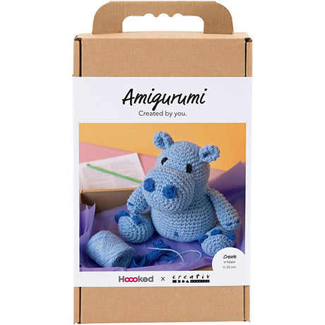 Creativ company http: www.cchobby.nl hobbyset-amigurumi-nijlpaard-blauw-lichtblauw-1-doos