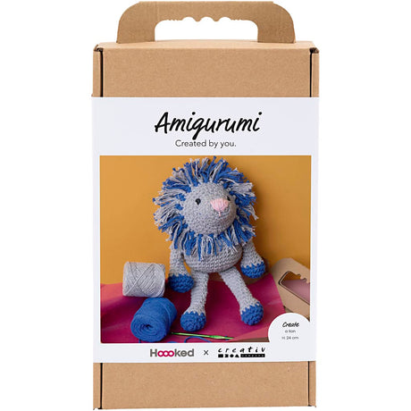 Creativ company http: www.cchobby.nl hobbyset-amigurumi-leeuw-marineblauw-lichtgrijs-1-doos