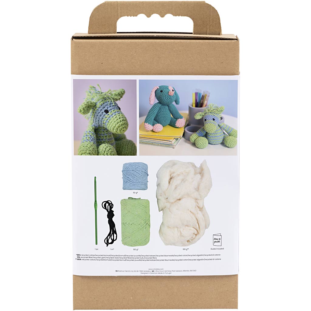 Creativ company http: www.cchobby.nl hobbyset-amigurumi-zebra-lichtblauw-lichtgroen-1-doos
