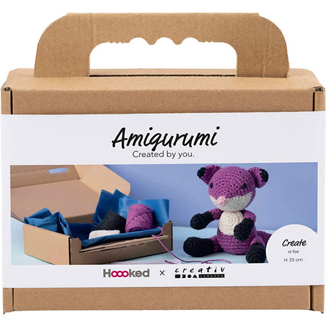 Creativ company http: www.cchobby.nl hobbyset-amigurumi-vos-zwart-plum-1-doos