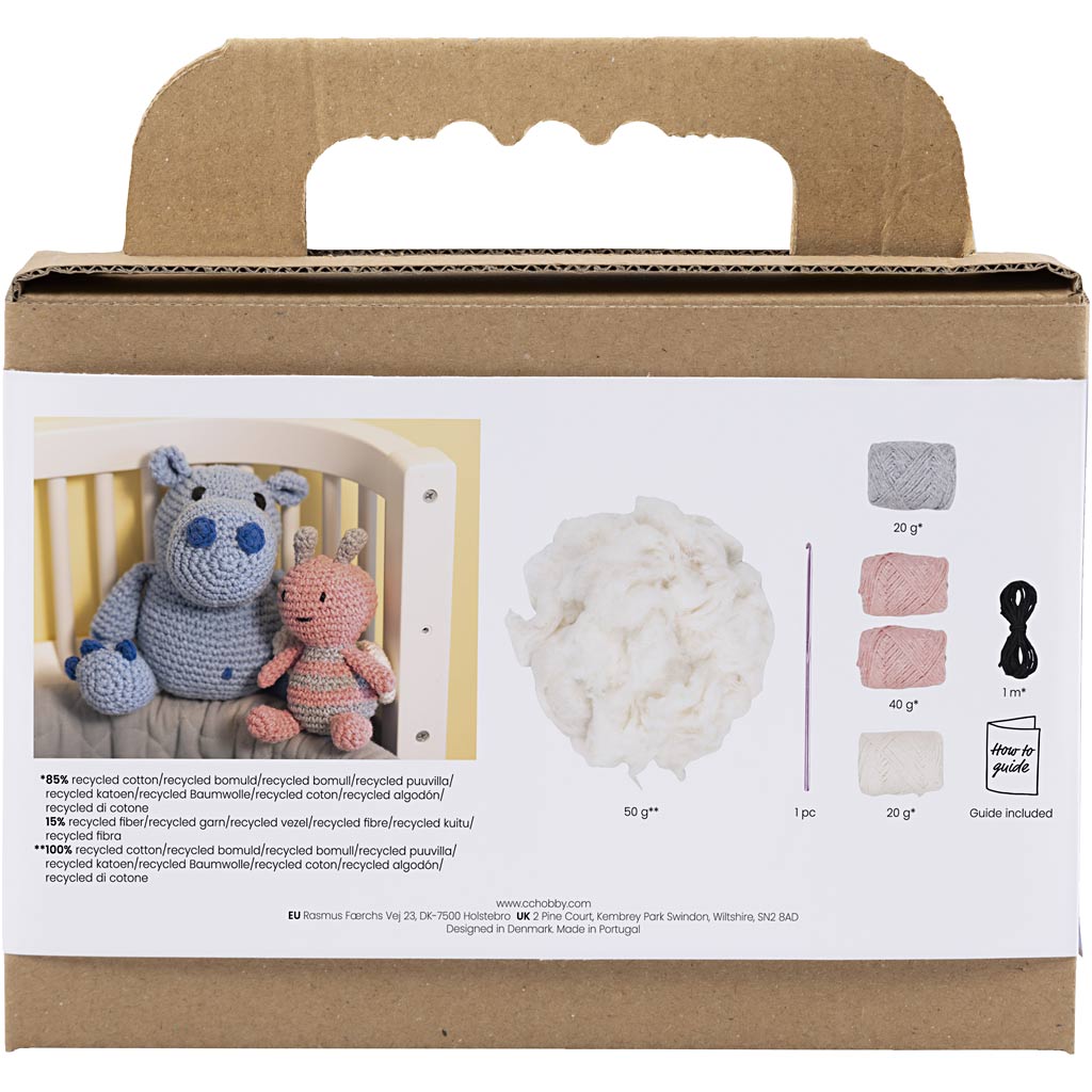 Creativ company http: www.cchobby.nl hobbyset-amigurumi-honingbij-pastelkleuren-1-doos
