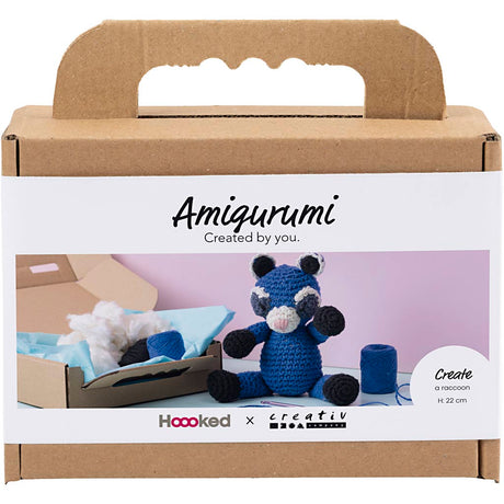 Creativ company http: www.cchobby.nl hobbyset-amigurumi-wasbeer-zwart-blauw-1-doos