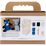Creativ company http: www.cchobby.nl hobbyset-amigurumi-wasbeer-zwart-blauw-1-doos