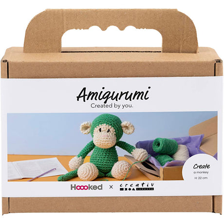 Creativ company http: www.cchobby.nl hobbyset-amigurumi-aap-groen-off-white-1-doos